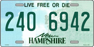 NH license plate 2406942