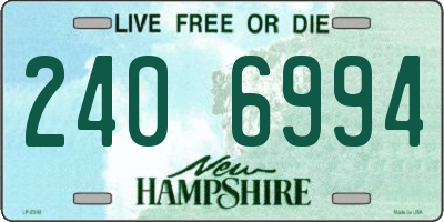 NH license plate 2406994