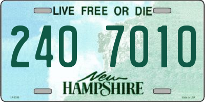 NH license plate 2407010