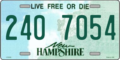NH license plate 2407054