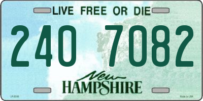 NH license plate 2407082