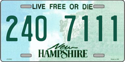 NH license plate 2407111