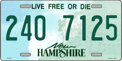 NH license plate 2407125