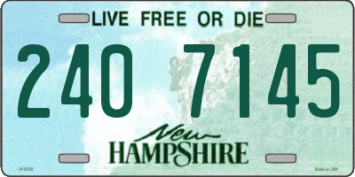 NH license plate 2407145