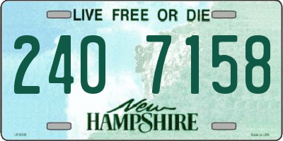 NH license plate 2407158