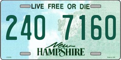 NH license plate 2407160