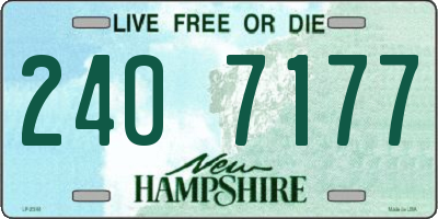 NH license plate 2407177
