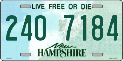 NH license plate 2407184