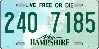 NH license plate 2407185