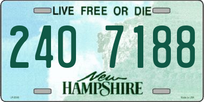 NH license plate 2407188