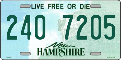 NH license plate 2407205