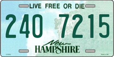 NH license plate 2407215