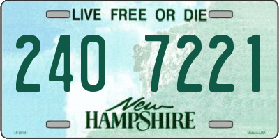 NH license plate 2407221