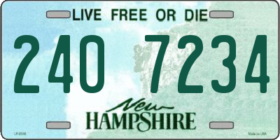 NH license plate 2407234