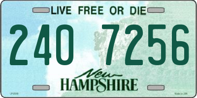 NH license plate 2407256
