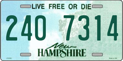 NH license plate 2407314