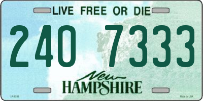 NH license plate 2407333