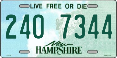NH license plate 2407344