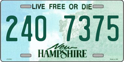 NH license plate 2407375