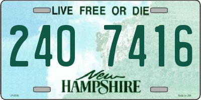 NH license plate 2407416