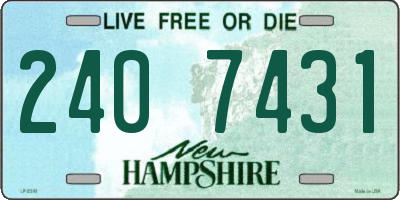NH license plate 2407431