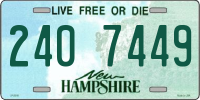 NH license plate 2407449