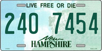 NH license plate 2407454