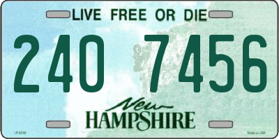NH license plate 2407456