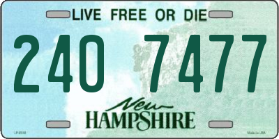 NH license plate 2407477