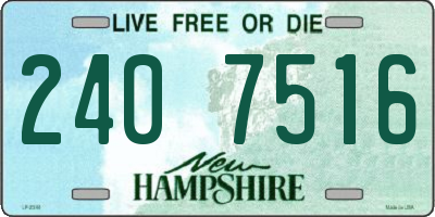 NH license plate 2407516
