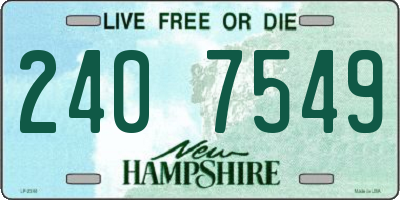 NH license plate 2407549