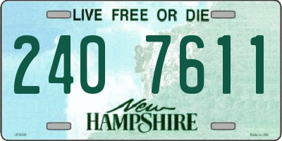 NH license plate 2407611