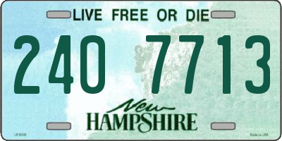 NH license plate 2407713