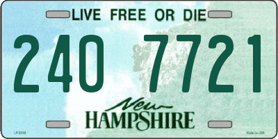 NH license plate 2407721
