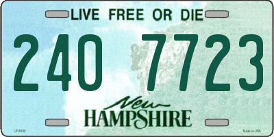 NH license plate 2407723