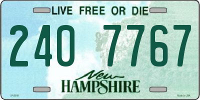 NH license plate 2407767