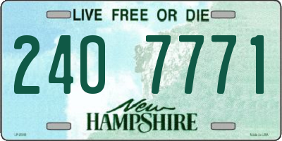 NH license plate 2407771