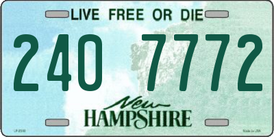 NH license plate 2407772