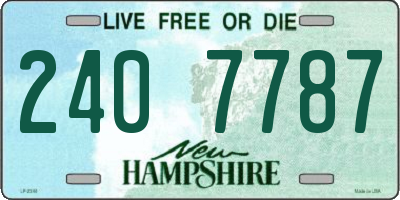 NH license plate 2407787