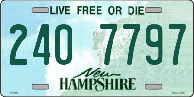 NH license plate 2407797
