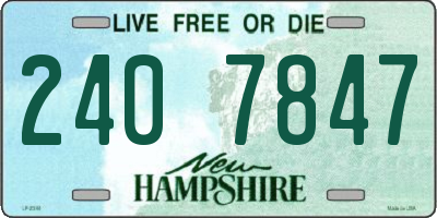 NH license plate 2407847
