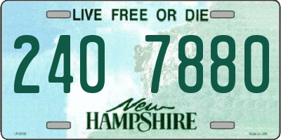 NH license plate 2407880