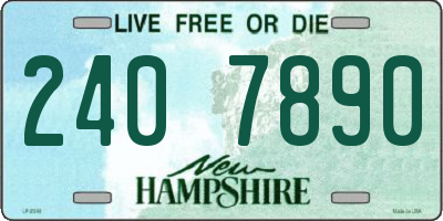 NH license plate 2407890