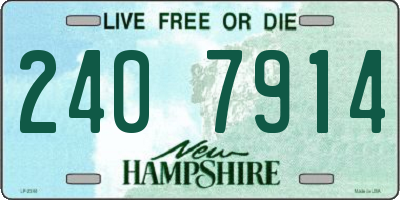 NH license plate 2407914