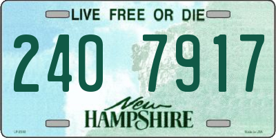 NH license plate 2407917