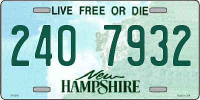NH license plate 2407932