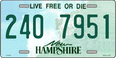 NH license plate 2407951
