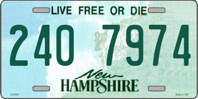 NH license plate 2407974