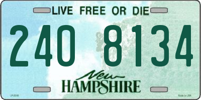 NH license plate 2408134