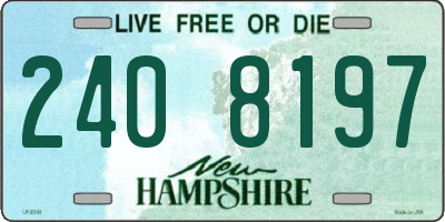 NH license plate 2408197